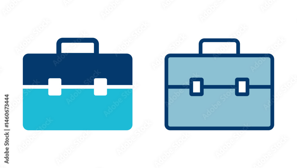 Briefcase icon vector isolated on white background. Briefcase vector icon Briefcase icon vector isolated on white background. Briefcase vector icon