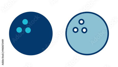 Bowling game Pin Icon vector isolated on white background. Bowling icon, ball and pin