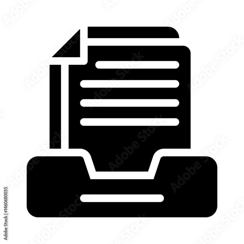 draft glyph icon