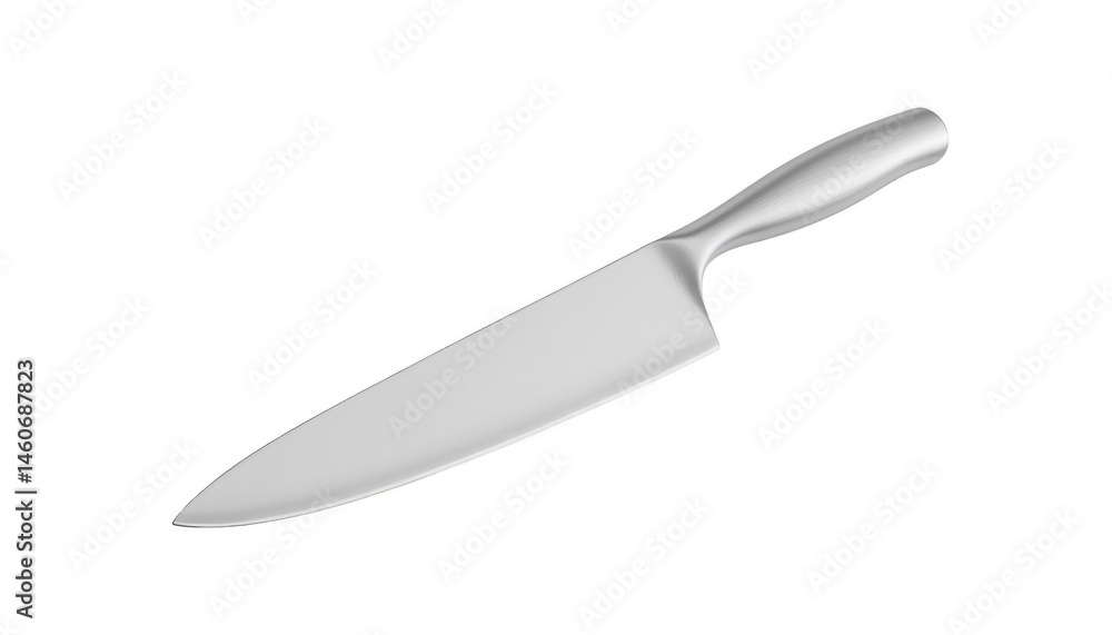 Obraz premium Intense closeup, a razorsharp knife against dramatic black background