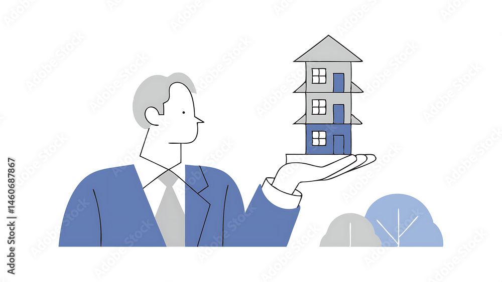 housing investment risk uncertainty of property mortgage loan and interest rate real estate debt buying too many houses concept tried businessman balancing unstable stack of houses he bought 070525 housing investment risk uncertainty of property mortgage loan and interest rate real estate debt buying too many houses concept tried businessman balancing unstable stack of houses he bought 070525