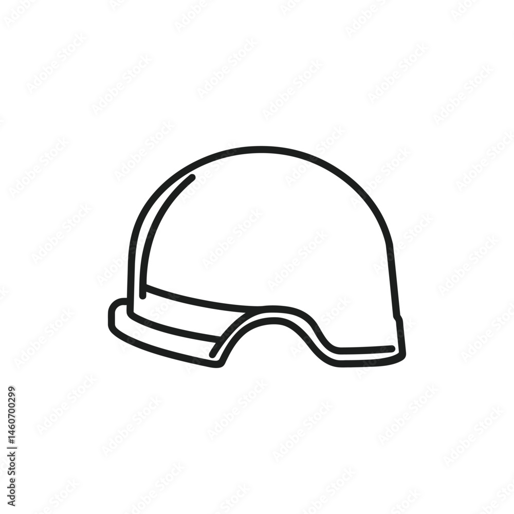 Minimalist Line Art of a Military Helmet on Transparent Background for Design Resources Minimalist Line Art of a Military Helmet on Transparent Background for Design Resources