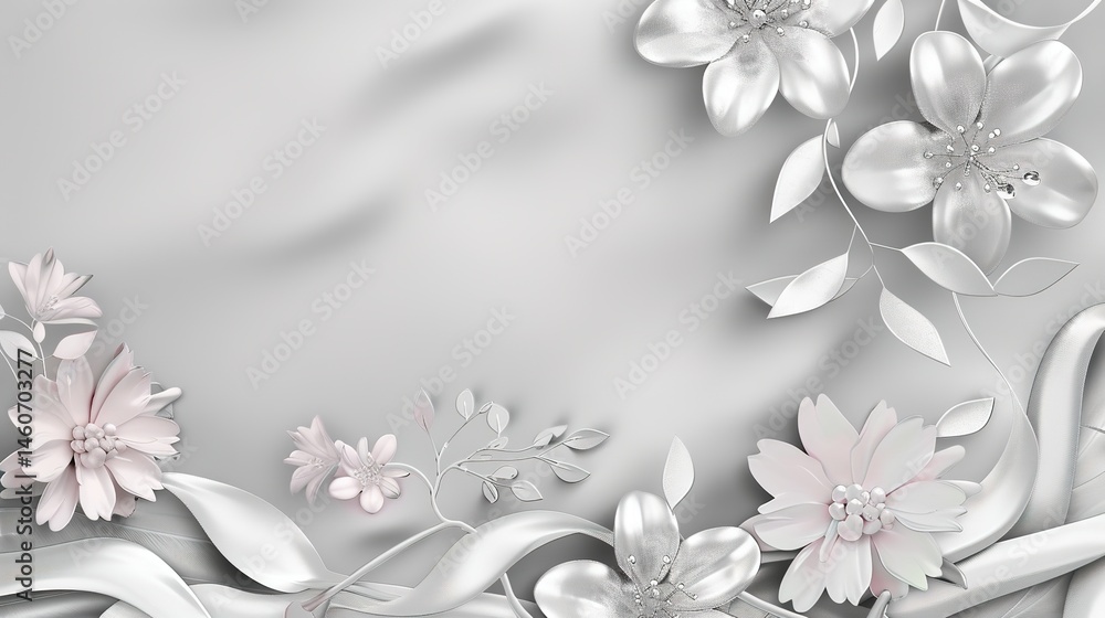Silver Mother's Day Background: Condensing Dazzling Soft Light, Painting a Gorgeous Scroll of the Interweaving of Maternal Love's Eternity and Silver Radiance Silver Mother's Day Background: Condensing Dazzling Soft Light, Painting a Gorgeous Scroll of the Interweaving of Maternal Love's Eternity and Silver Radiance