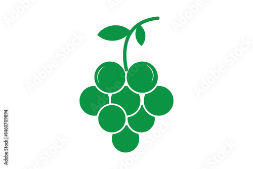 bunch of grapes black vector icon
