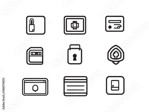 Minimal encrypted drive vector with data protection line drawing