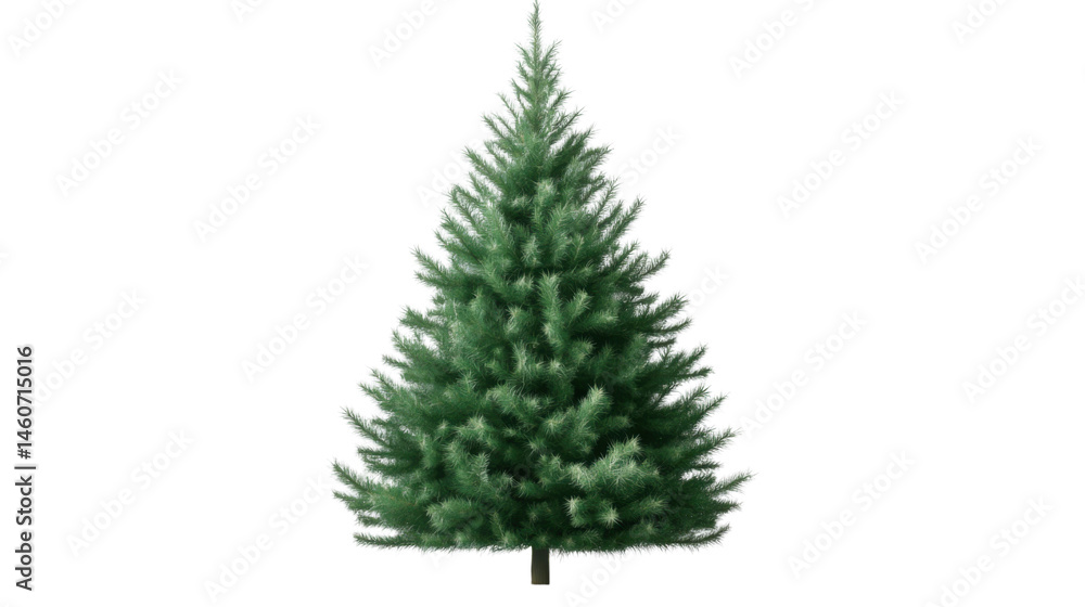 Fototapeta premium Christmas tree on white background