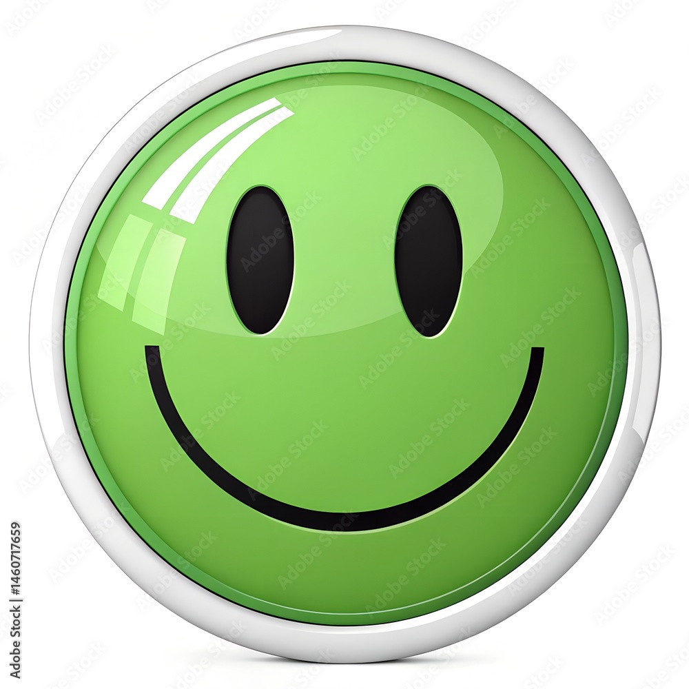 Fototapeta premium smiley icon button