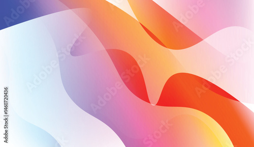 Template Modern Background With Curves Lines. For Elegant Pattern Cover Book. Vector Illustration with Color Gradient.