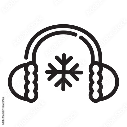 earmuff Line Icon