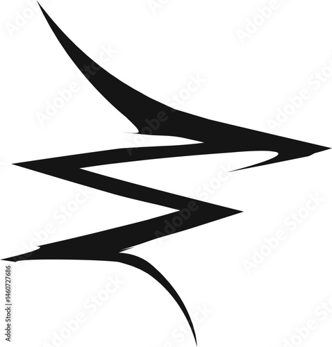Gothic Line Arrow and Ornament Element