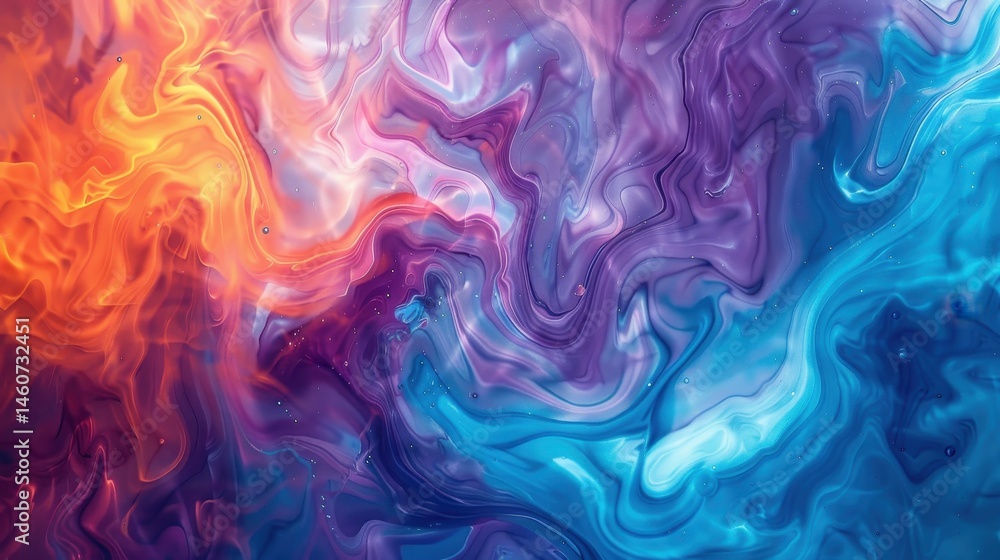 Vibrant Abstract Fluid Art Background with Dynamic Swirling Colors Texture Vibrant Abstract Fluid Art Background with Dynamic Swirling Colors Texture