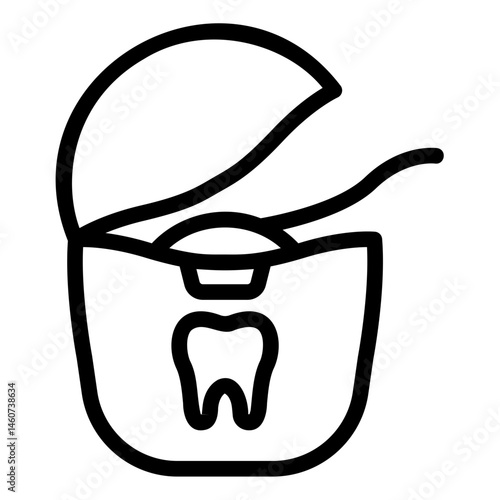 dental floss Line Icon