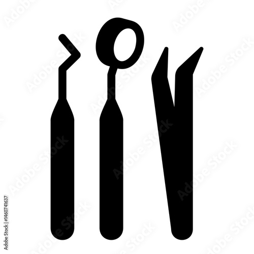 dental probe Solid icon