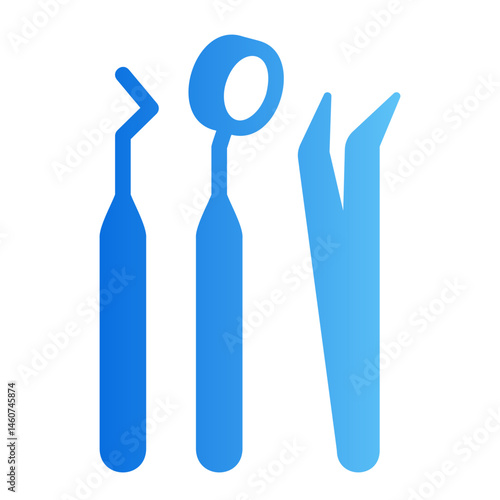 dental probe Gradient icon