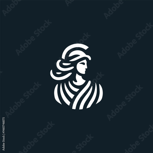 Athena Goddess Logo