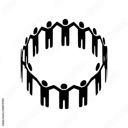 Community Circle - Group of People Holding Hands