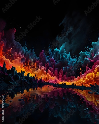 fire in water