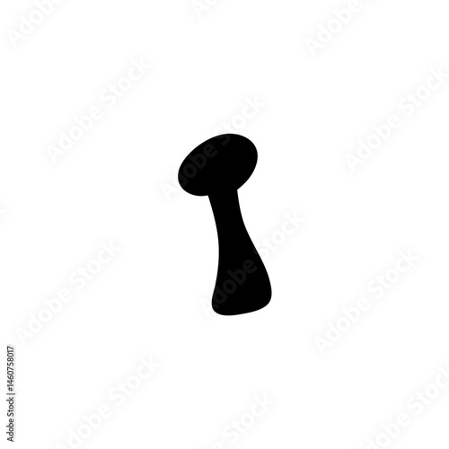 silhouettes of mushrooms. Vector illustration 