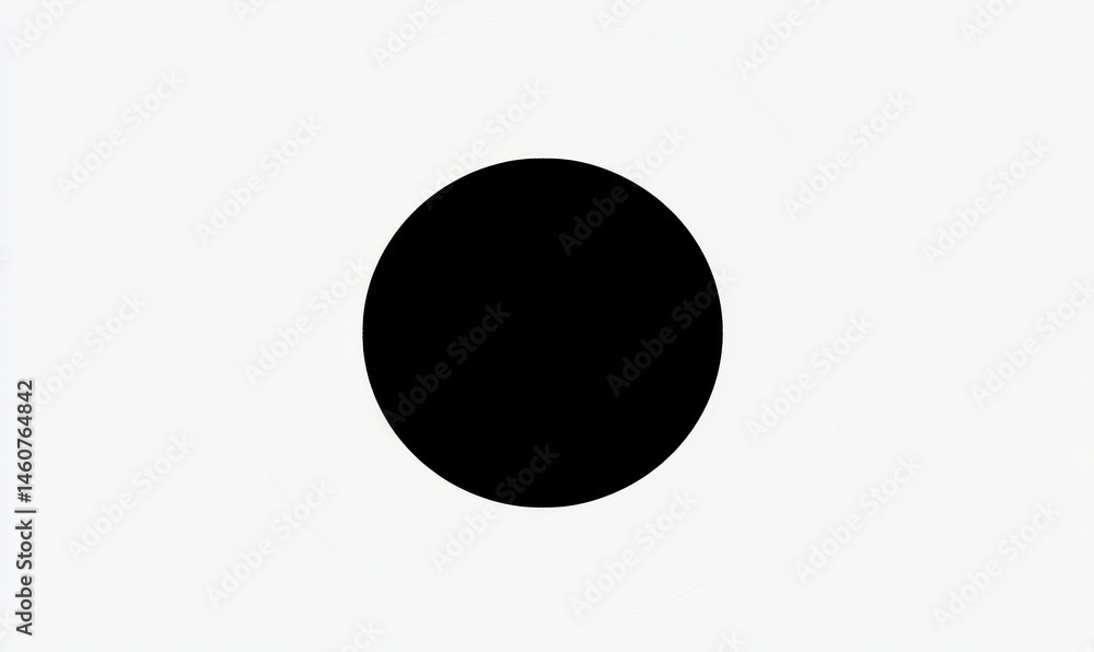 Simple black circle on white background Simple black circle on white background