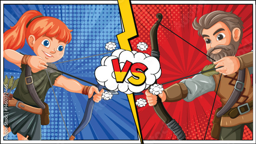 Archery Showdown: Man vs Woman