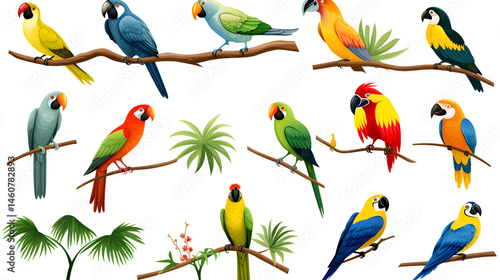 Obraz premium Exotic Hawaiian Birds: Stunning Wildlife Photography for Tropical Bird Enthusiasts