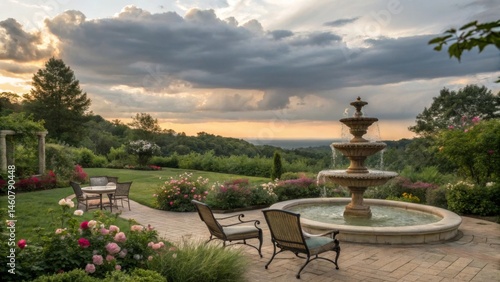 view from the garden