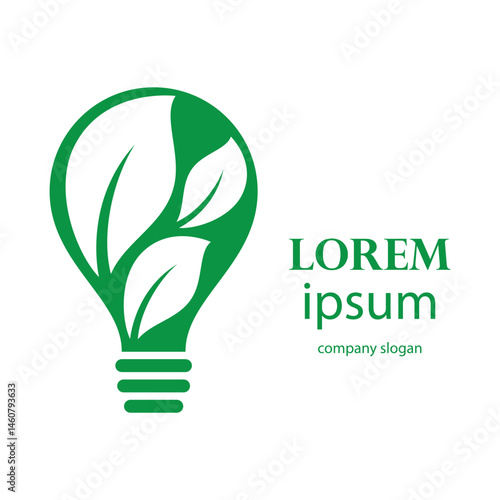 environmentally friendly electricity supply logo design