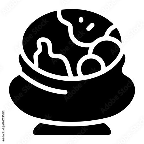 Feijoada Bowl Solid Icon