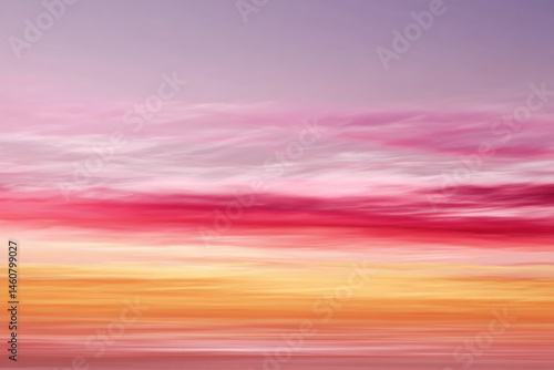 Gradient abstract background of sunset or sunrise with soft pastel colors for seasonal or nature-themed designs