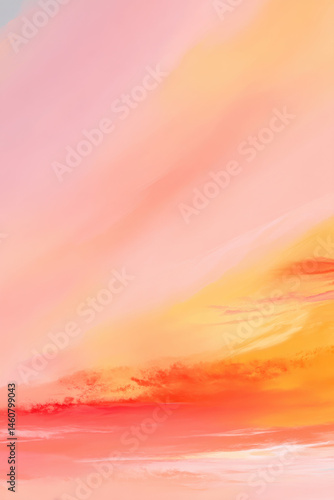 Gradient abstract background of sunset or sunrise with soft pastel colors for seasonal or nature-themed designs