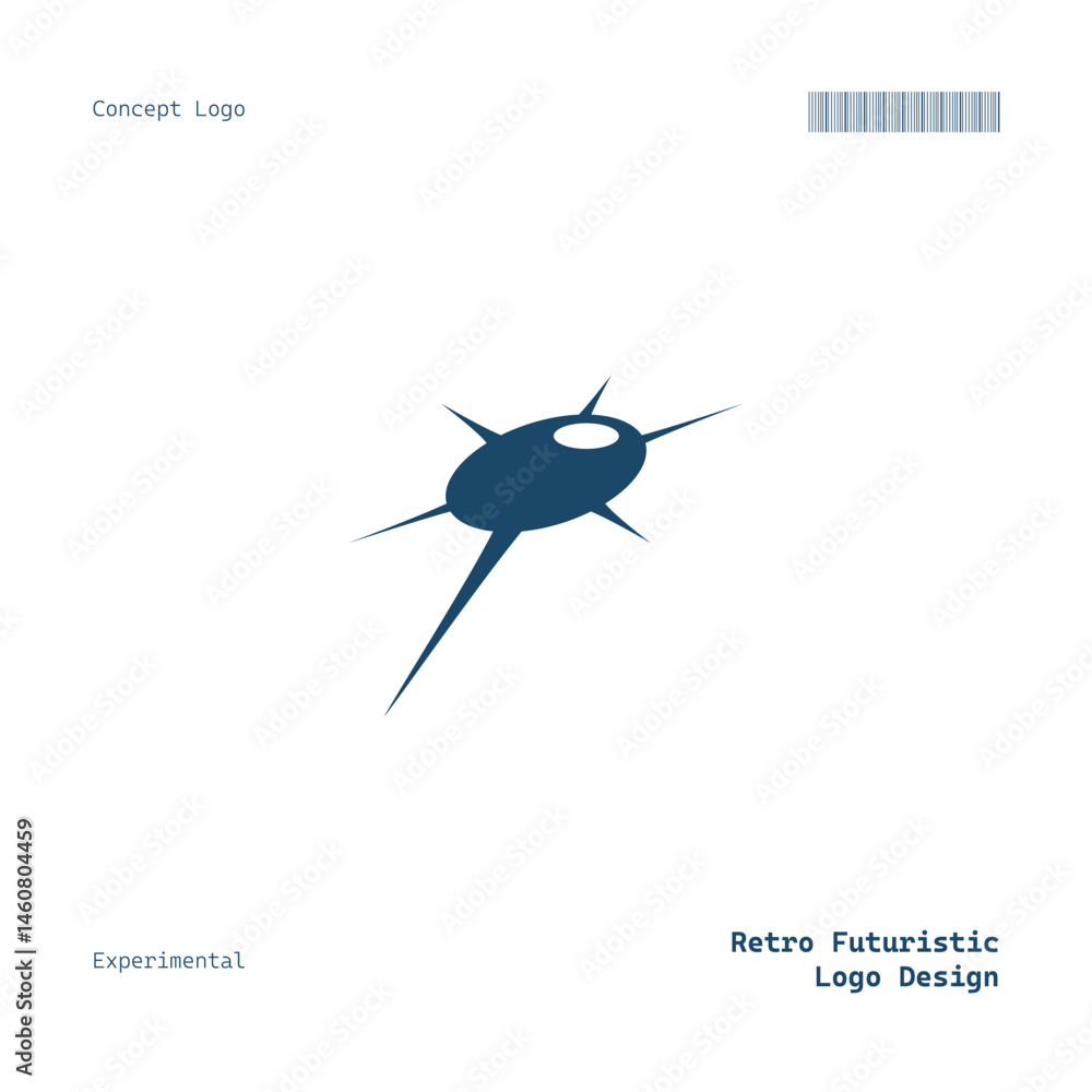 Modern Minimalist Logo Retro Futuristic Concept Modern Minimalist Logo Retro Futuristic Concept