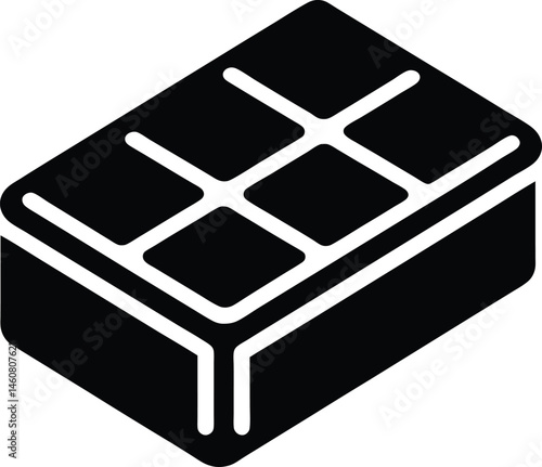 ice cube tray icon vector illustration