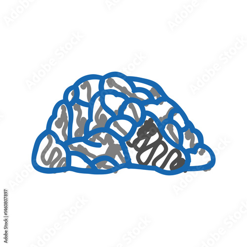 clothing shelter human evolution icon doodle illustration