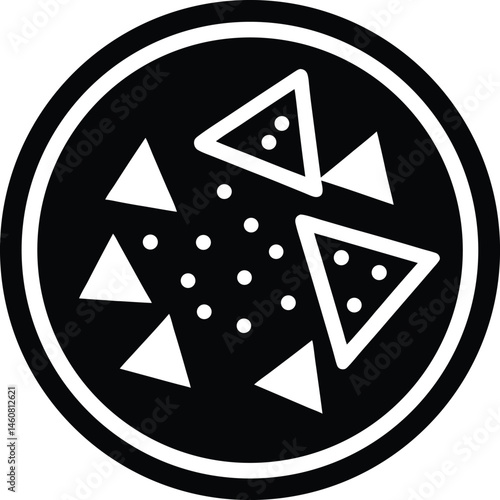 nachos plate icon vector illustration