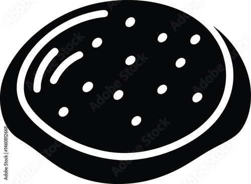 naan bread icon vector illustration