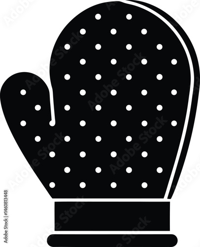 oven mitt icon vector illustration