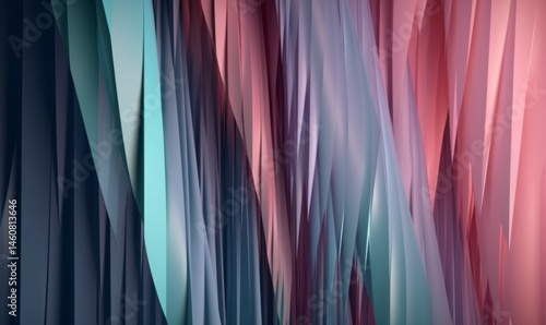 Abstract Wavy Background in Soft Pastel Color Palette