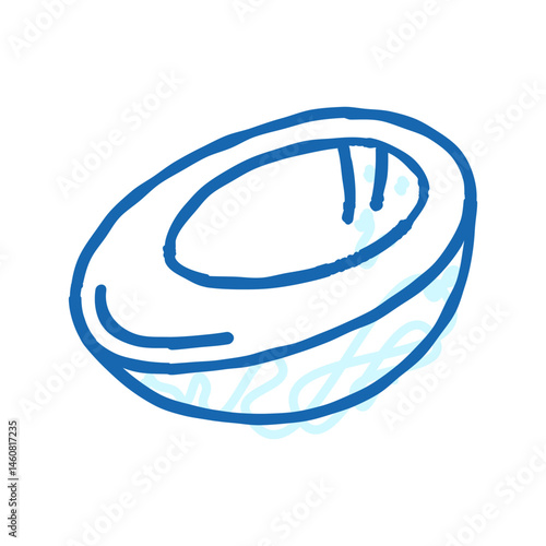 protein egg chicken farm food icon doodle illustration
