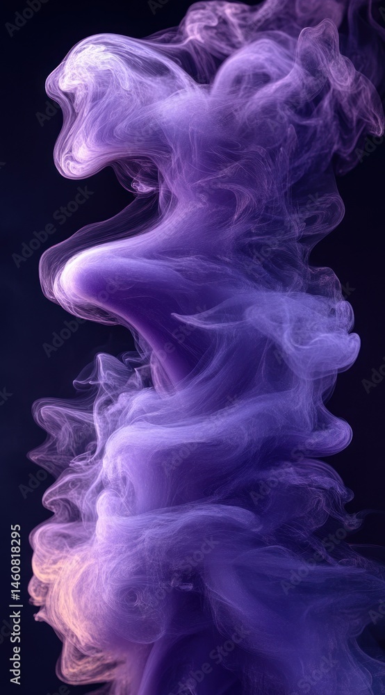 Abstract swirling shapes of purple and lavender hues. Abstract swirling shapes of purple and lavender hues.