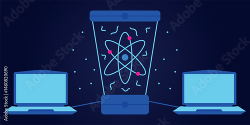 Quantum computing illustration