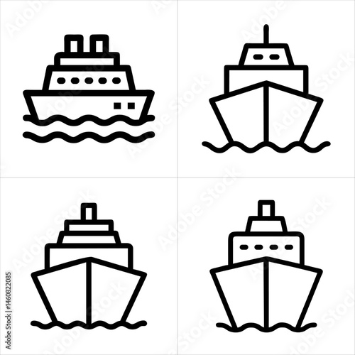 ship icon set
