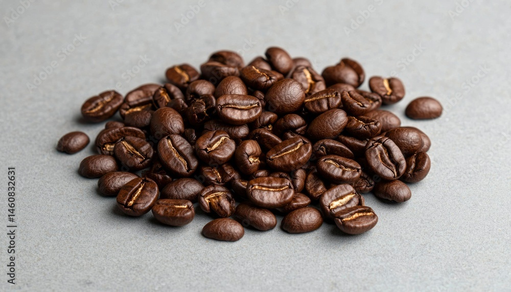 Naklejka premium Roasted coffee beans