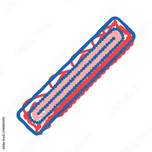 nail file hygiene icon doodle illustration