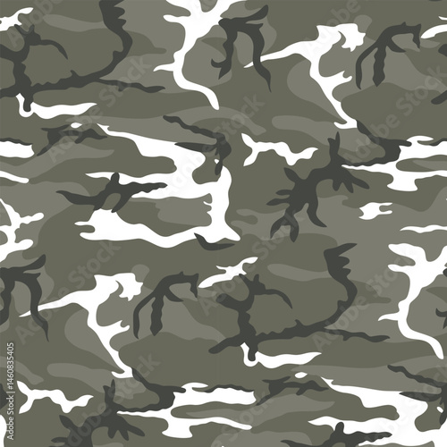 Military Green Camo Seamless Pattern for Tactical and Outdoor Use animal or birds hunting 