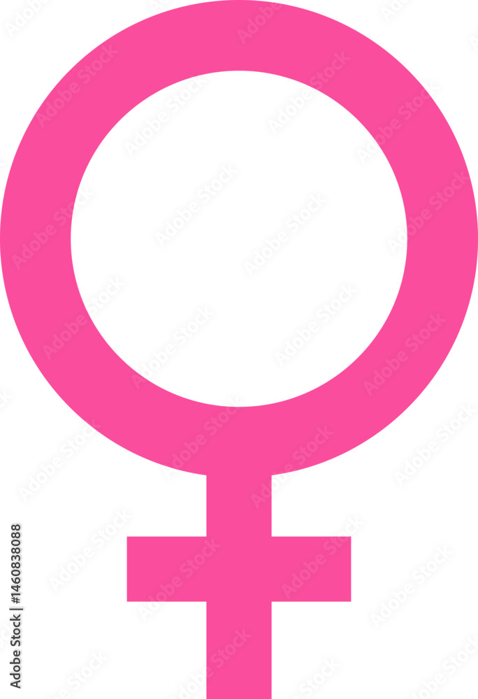 Obraz premium Gender symbols. Male, female sex sign gender equality icon in flat isolated on transparent background