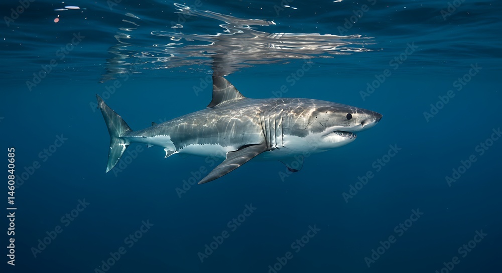 Fototapeta premium Ocean's Silent Majesty AI Generated