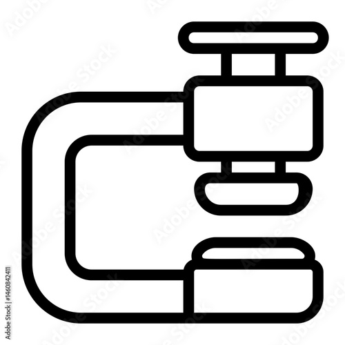 Clamps Line Icon
