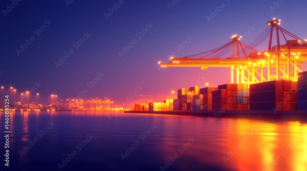 Vibrant city skyline at dusk, modern architecture illuminated by colorful lights reflecting on calm water, perfect for artistic projects. Vibrant city skyline at dusk, modern architecture illuminated by colorful lights reflecting on calm water, perfect for artistic projects.