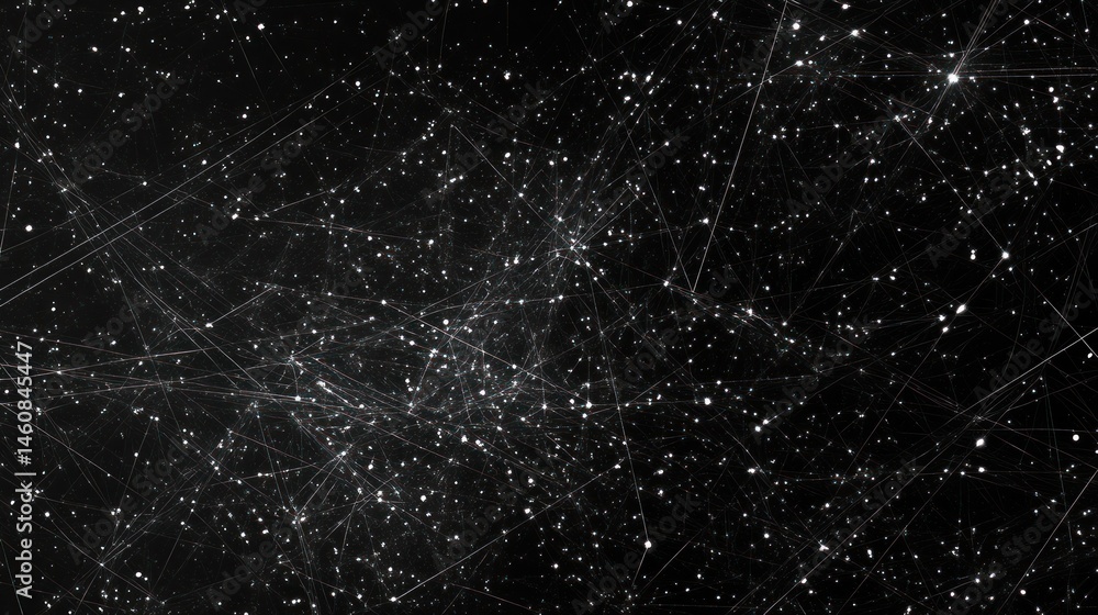 Abstract network patterns in space Abstract network patterns in space