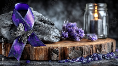 Purple Ribbon Remembrance  Workers Memorial Day Tribute